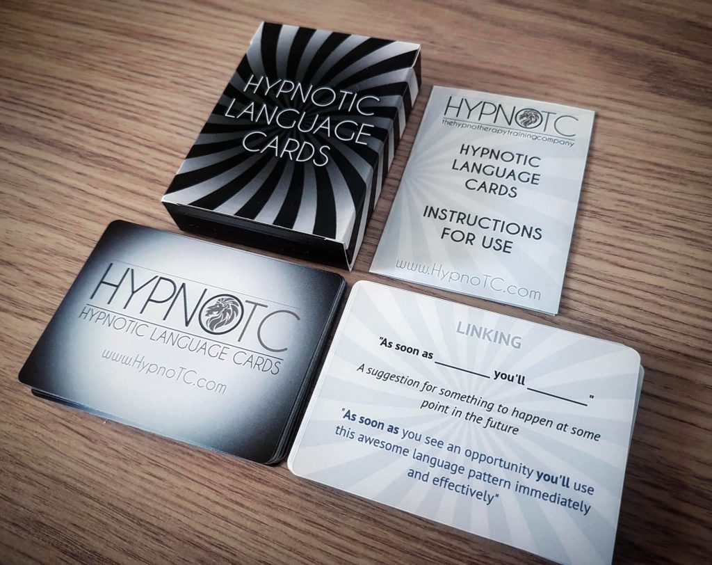 Hypnotic language cards indirect suggestion ericksonian language patterns