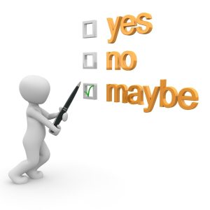 Yes, no, maybe - Best hypnotherapy course blog 