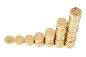 work-life balance challenge development, ascending pile of coins 